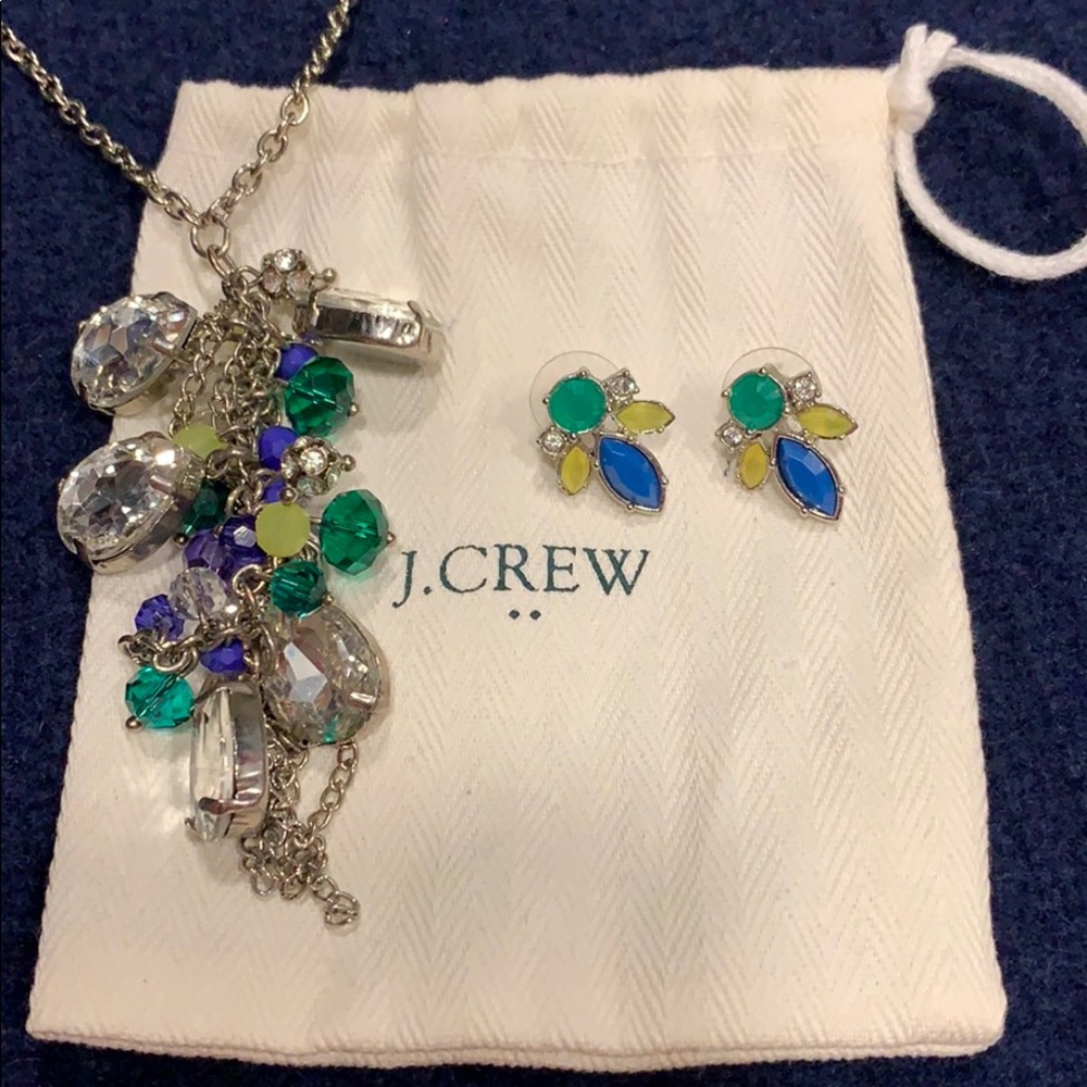 J Crew earring and necklace set. Spring bling!